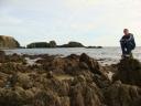 On a rock